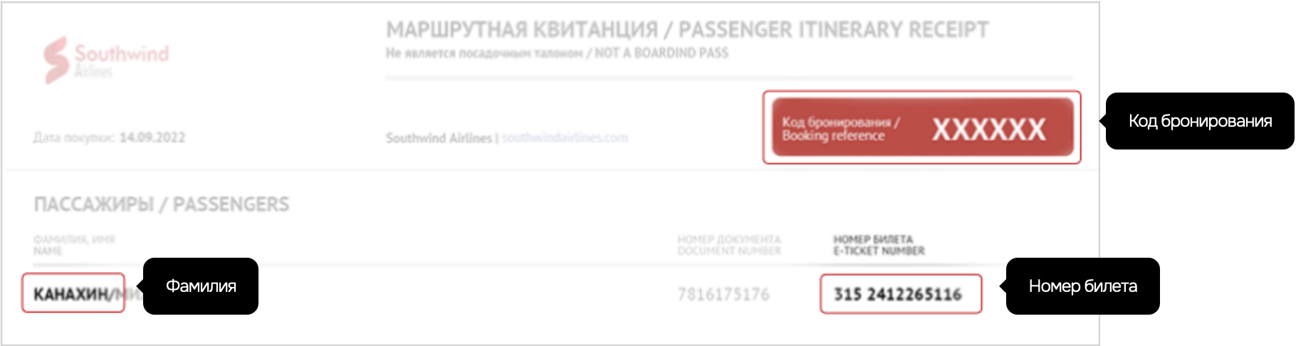 Онлайн-регистрация Southwind Airlines